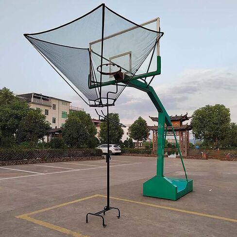 Basketball Hoop Returner Return Attachment Shooting Machine Rocker Arm Lifting Shot NET Rebounder with Wheels Gift for B in Saudi Arabia