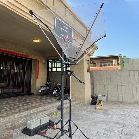 Wall Mounted Basketball Hoop Rebounder Shot Returner Floor Standing Return Net 8.20.2 Ft Height for Traditional Pole & Mounted Hoops in Saudi Arabia