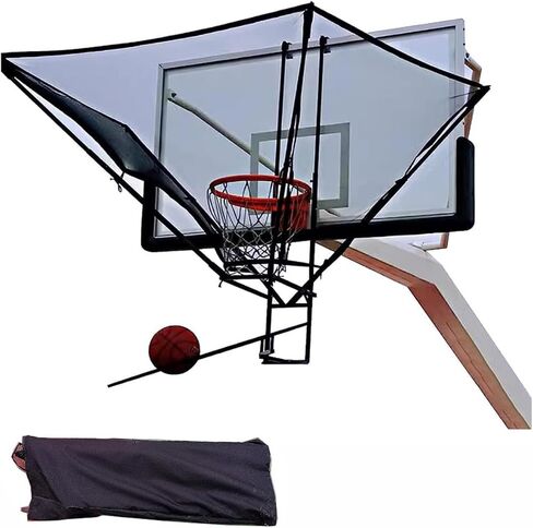Basketball Rebounder Shot Returner Return Shooting Practice Attachment Net Training Rotating for Hoop with Bag for Storage f in Saudi Arabia