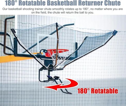 Basketball Hoop Returner Return Attachment Shooting Machine Metal Rebounder Sport for ＆ Rim in Saudi Arabia