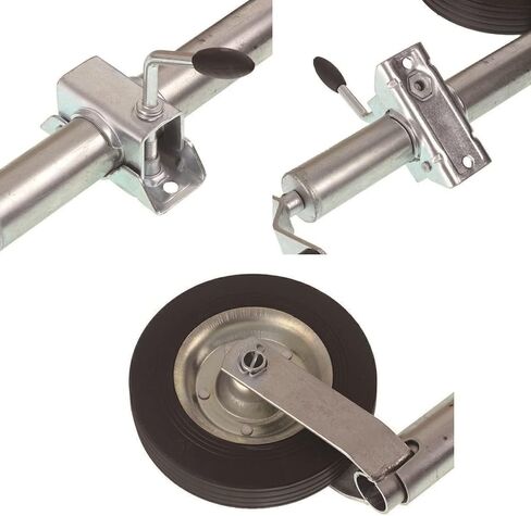 Beach Wheel Trailer Jack - Heavy Duty Marine Swivel Trailer Jack,Foldable and Extendable Swivel Stand, with 20Cm Wheel, 150Kg Heavy Duty Jockey Wheel, 25Cm Ver in Saudi Arabia