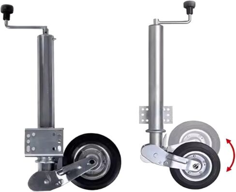 Heavy-Duty Trailer Jack Wheel - Boat Trailer Jack with Wheel, Lift Swivel Trailer Jack, 8 Inches Automatic Guide Wheel, Folding Support Wheel Support, Bearing,A in Saudi Arabia