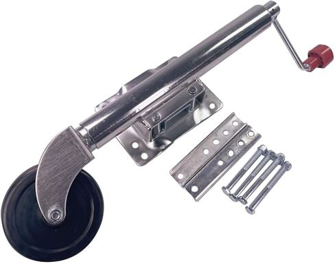 Trailer Jack, Lift Swivel Trailer Jack, Bolt-On Trailer Tongue Jack Weight Capacity 1000 Lb, with Pp Wheel and Handle for Lifting Rv Trailer, Horse Trailer, Ut,1000lbs/450kg in Saudi Arabia