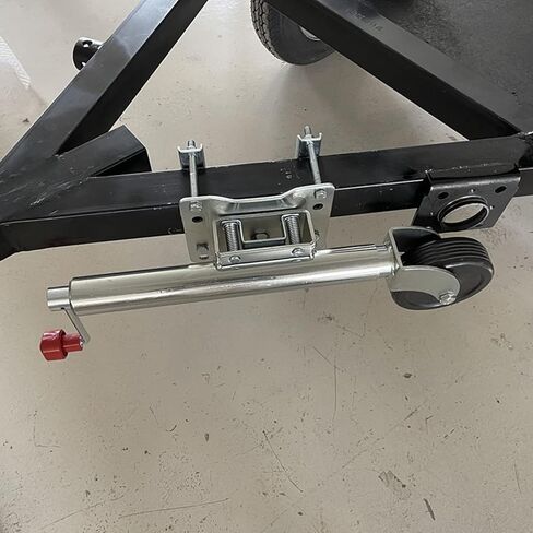 Trailer Jack, Lift Swivel Trailer Jack, Bolt-On Trailer Tongue Jack Weight Capacity 1000 Lb, with Pp Wheel and Handle for Lifting Rv Trailer, Horse Trailer, Ut,1000lbs/450kg in Saudi Arabia
