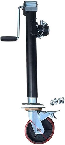 Heavy Duty Trailer Jockey Wheel - Automatic Support Wheel, Boat Trailer Jack with Wheel, Telescopic Jockey Wheel, Bolt-On Swivel Tongue Jack, 25.4 and 38Cm Stro,10lift in Saudi Arabia