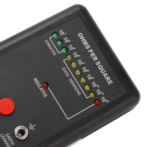 Surface Resistance Tester, Precise Static Electricity Tester for Conductive, Antistatic, Static Dissipative Materials, Easy to Use, with Self Span Calibration, One Key Start in Saudi Arabia