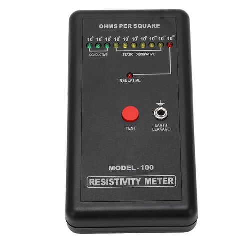Surface Resistance Tester, Precise Static Electricity Tester for Conductive, Antistatic, Static Dissipative Materials, Easy to Use, with Self Span Calibration, One Key Start in Saudi Arabia