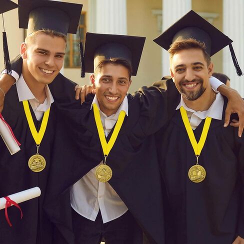 Kigeli 3 Pcs Graduation Award Medals Valedictorian Salutatorian Honor Award Medal with Neck Ribbon Graduation Medallion Trophy Prize Gift for School Education Academics Celebration Recognition Party in Saudi Arabia