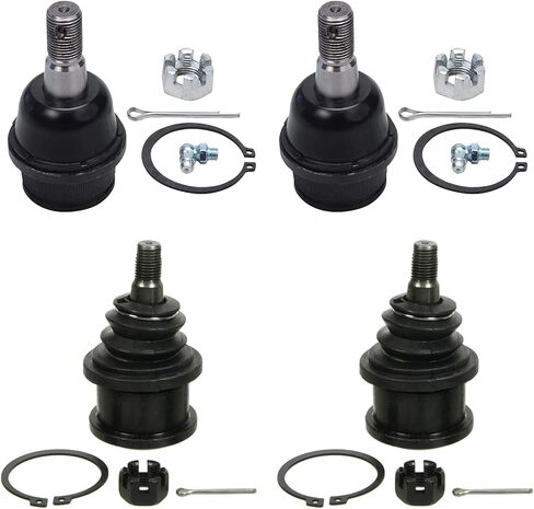 Detroit Axle - 4pc Front Ball Joints for 2007-2017 1999-2004 Grand Cherokee, Jeep Wrangler, 2018 Wrangler JK, 2 Upper Ball Joints 2 Lower Ball Joints Replacement in Saudi Arabia
