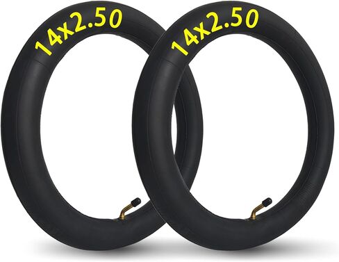 2-حزمة 14x2.50 الأنبوب الداخلي 14x2.5 14x2.10 14x2.125 14x2.25 14x2.40 الأنبوب الداخلي للدراجة 14 بوصة أنبوب الدراجة مع ساق صمام منحني in Kuwait