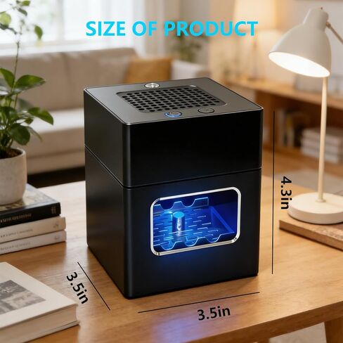 Smokeless Ashtray with Cigarette Lighter,Multifunctional Air Purifier with HEPA Filter,Rechargeable Portable Smoke Removing Ashtray for Indoor in Kuwait