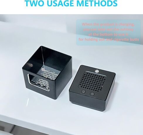 Smokeless Ashtray with Cigarette Lighter,Multifunctional Air Purifier with HEPA Filter,Rechargeable Portable Smoke Removing Ashtray for Indoor in Kuwait
