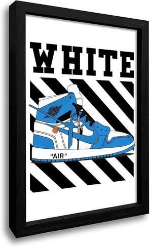 AJ Poster, Sneaker Wall Art Decoration,AJ Shoe Poster Art Sports themed Wall Art Boy Room, Sneaker Air Sneaker Shoebox Collection (10" L*8" W) in Saudi Arabia