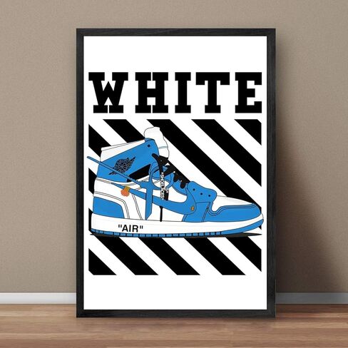 AJ Poster, Sneaker Wall Art Decoration,AJ Shoe Poster Art Sports themed Wall Art Boy Room, Sneaker Air Sneaker Shoebox Collection (10" L*8" W) in Saudi Arabia