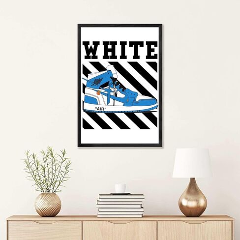 AJ Poster, Sneaker Wall Art Decoration,AJ Shoe Poster Art Sports themed Wall Art Boy Room, Sneaker Air Sneaker Shoebox Collection (10" L*8" W) in Saudi Arabia