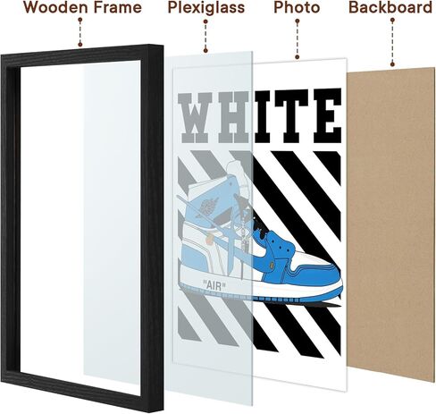 AJ Poster, Sneaker Wall Art Decoration,AJ Shoe Poster Art Sports themed Wall Art Boy Room, Sneaker Air Sneaker Shoebox Collection (10" L*8" W) in Saudi Arabia