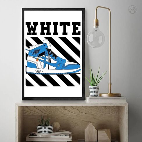 AJ Poster, Sneaker Wall Art Decoration,AJ Shoe Poster Art Sports themed Wall Art Boy Room, Sneaker Air Sneaker Shoebox Collection (10" L*8" W) in Saudi Arabia