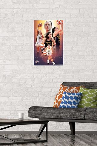 Trends International WNBA Indiana Fever - Caitlin Clark 25 Wall Poster, 22.4L x 14.7W, Premium Unframed Version in Saudi Arabia