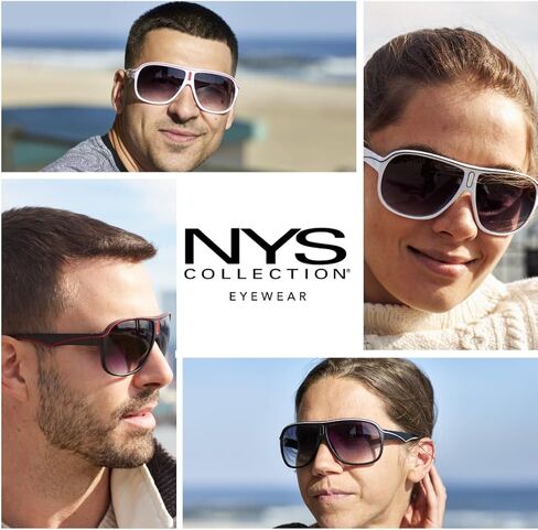 NYS Collection Aviator Sunglasses - Lightweight Durable Plastic Frame - For Men and Women -100% UV Prodection in Saudi Arabia
