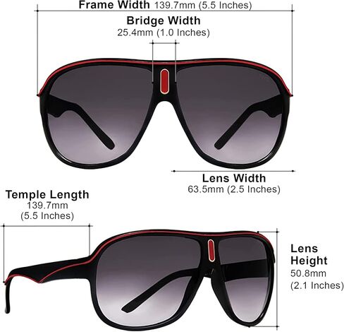 NYS Collection Aviator Sunglasses - Lightweight Durable Plastic Frame - For Men and Women -100% UV Prodection in Saudi Arabia