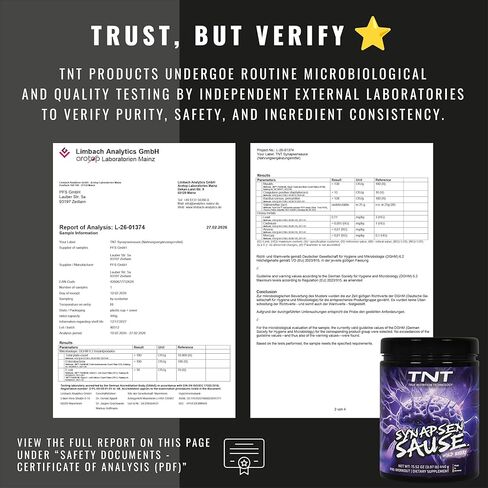 TNT Synapsensause "Wild Berry" (440 g) • Pre-Workout Booster • Fitness & Bodybuilding• Training Booster with L-Citrulline, Caffeine & Guarana • Laboratory Tested, Made in Germany in Saudi Arabia
