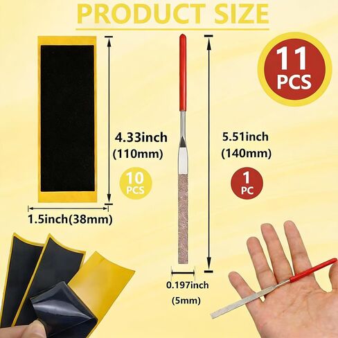 TOMULE 10 قطع شريط قبضة أصابع أسود 1.5x4.3in و5.5in مبرد لملحقات سكوتر التزلج، قبضة احترافية للأداء، طلاء سهل الشكل لحواجز ألواح الأصابع in Kuwait