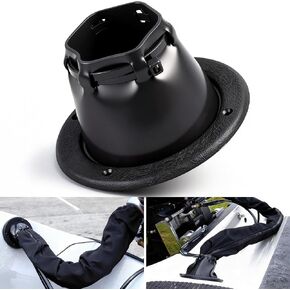 Marine Cable Boot, Boat Transom Steering Wires Boot Protect Fuel Lines, Boat Transom and Motor Well Rigging Boots with Cable Tie, Universal Fit for Yacht (Diameter 4 2/5") in Saudi Arabia