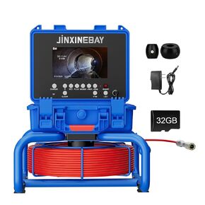 Sewer Camera with 18mm 512hz Transmit,Pipe Inspection Camera 7" DVR Waterproof IP68 Borescope Plumbing Drain Endoscope 32GB Card for Home Wall Duct Drain Pipe Plumbing in Kuwait