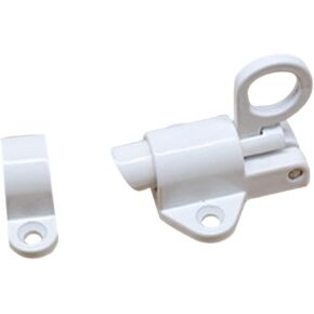 Slide Latch,Gate Bolt Lock,Bolt Sliding Door Lock, Aluminum Alloy Gate Window Security Pull Ring Spring Bounce Door Bolt Latch Lock Aluminum Latch Lock Black Grey (Col(Black) in Saudi Arabia