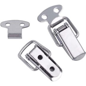 قفل مزلاج 6 قطع تبديل المزالج الربيع محملة المشبك كليب حالة مربع مزلاج الصيد تبديل قفل التوتر رافعة المشبك إغلاق قفص قفل المفاجئة قفل (6 قطع) in Kuwait