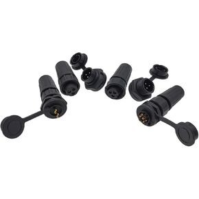 1Pcs Connector Plastic Socket IP67 PY07 Butt Connectors 2pin 3pin 4pin 5pin 6pin 7pin 8pins Z108(5P Threaded) in Saudi Arabia
