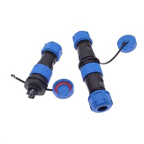 لحام الحرة الطيران التوصيل المقبس IP68 SP17 كابلات الموصلات 2pin 3pin ذكر أنثى المسمار اتصال 1 قطعة (SL17-2) in Kuwait