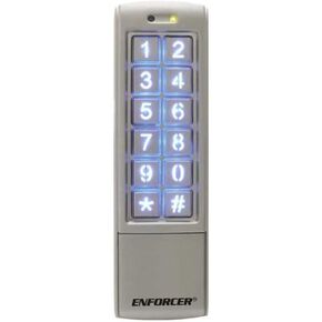 Seco-Larm SK-2323-SPQ Mullion-Style Weatherproof Digital Access Keypad; 12~24 VAC/VDC operation; 1,010 Users (Output #1: 1,000 users/Output #2: 10 users); 2 Form C relays, each rated 1 Amp @ 30VDC in Kuwait