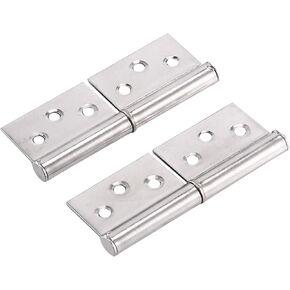 3 Inch Silver Tone Stainless Steel 360 Degree Rotating Window Door Flag Hinge 2Pcs in Saudi Arabia
