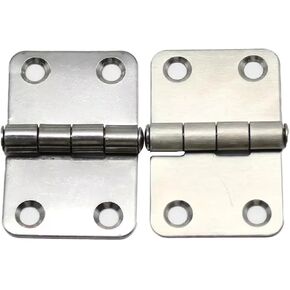 180 Degree Load-Bearing Hinge Cabinet Accessories 304 Stainless Steel Flat Open Folding 1Pcs(304 Brushed) in Saudi Arabia