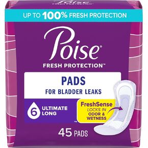 Poise Pads Ultimate Absorbency Long, Pk/45 in Kuwait