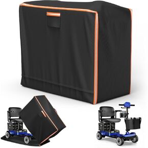 Mobility Scooter Storage Cover 49"L x 23"W x 41"H Black Mobility Scooter Cover Waterproof Outdoor Fully Enclosed with Reflective Strips Suitable for Indoor & Outdoor Storage and Travel in Kuwait