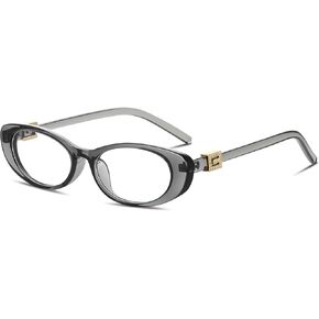 نظارات بيضاوية زرقاء لحجب الضوء للنساء، نظارات ريترو 90s، نظارات تلفزيون الكمبيوتر، مضادة لإجهاد العين in Kuwait