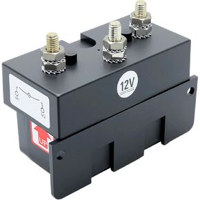 3-Wire Tripolar Reverse Solenoid Control Box Fit for Anchor Windlass Marine Boat Electric Machinery Ship Winch Forklift Construction Max Heavy Duty Dual Direction Contactor 12V in Kuwait