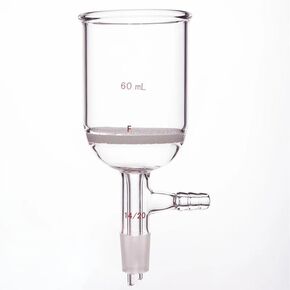 Bush Funnel with Sand Core with Grinding Joint 15 mL-100 ml, Lower Joint 14/20, Filtering Funnel, Buchner, Inner Joint, F36(F364014M) in Kuwait
