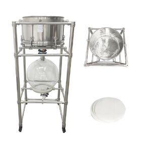 Split-Type Vacuum Filtration System 50L Vacuum Suction Filter with 304 Stainless Steel Buchner Funnel & Borosilicate Glass Flask, -0.098MPa Filtration Apparatus for Solid - Liquid Separation in Kuwait