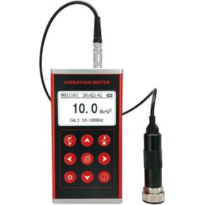 Portable Vibration Analyzer, Acceleration Displacement Tester, with LCD Backlight, High Precision, Alarm Warning Value, Data Storage, for Motors, Engines, Generator in Kuwait