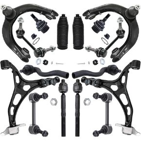 Detroit Axle-End Front 16pc Kit for Jeep 2011-2015 Grand Cherokee 2011-2015 Dodge Durango ، 4 Control Arms 2 Lower Ball Points 4 Brable & Grand Sway Bars 4 Tie Rods 2 Boots Replication in Saudi Arabia