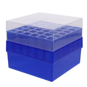 PRETYZOOM Plastic Cryovial Freezer Box with Lid for 10/15ml Tubes, 36-Slot Cryogenic Tube Rack, Vial Storage Organizer for Laboratory Freezer and Sample Management in Kuwait