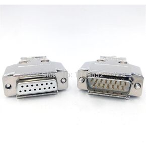 DB15 VGA موصل البيانات ماتيل حافظة المنفذ المتوازي 2 صف 15pin ذكر وأنثى MD232 1 قطعة (ذكر) in Kuwait