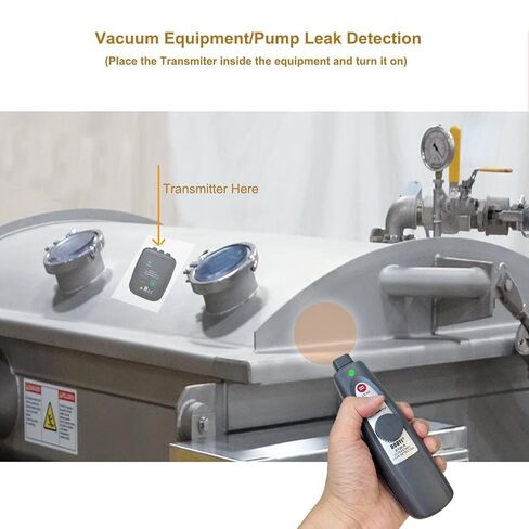 طقم كاشف التسرب بالموجات فوق الصوتية الاحترافي للاستخدام الصناعي/السيارات | كشف نطاق التردد 38-42 كيلو هرتز مع تنبيهات الصوت والضوء | مكتشف تسربات الهواء والغاز والفراغ في الأنابيب والخزانات والسيارات in Kuwait