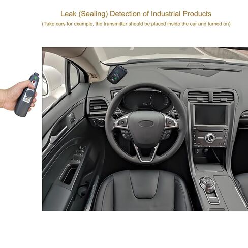 طقم كاشف التسرب بالموجات فوق الصوتية الاحترافي للاستخدام الصناعي/السيارات | كشف نطاق التردد 38-42 كيلو هرتز مع تنبيهات الصوت والضوء | مكتشف تسربات الهواء والغاز والفراغ في الأنابيب والخزانات والسيارات in Kuwait