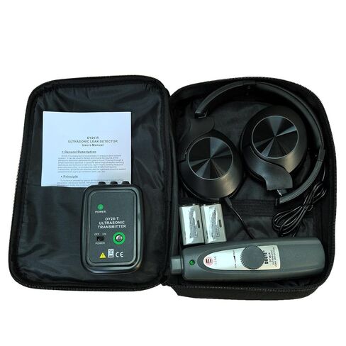 طقم كاشف التسرب بالموجات فوق الصوتية الاحترافي للاستخدام الصناعي/السيارات | كشف نطاق التردد 38-42 كيلو هرتز مع تنبيهات الصوت والضوء | مكتشف تسربات الهواء والغاز والفراغ في الأنابيب والخزانات والسيارات in Kuwait