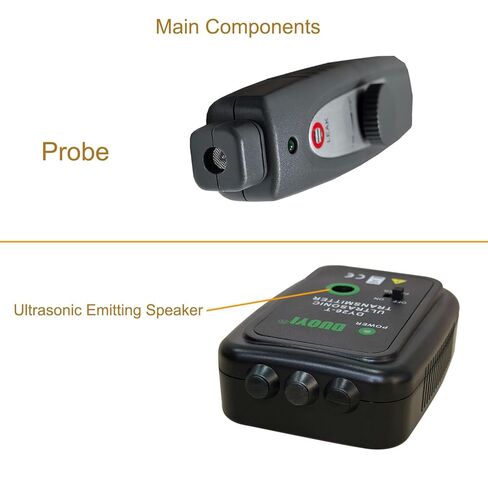 طقم كاشف التسرب بالموجات فوق الصوتية الاحترافي للاستخدام الصناعي/السيارات | كشف نطاق التردد 38-42 كيلو هرتز مع تنبيهات الصوت والضوء | مكتشف تسربات الهواء والغاز والفراغ في الأنابيب والخزانات والسيارات in Kuwait