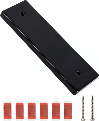 لوحة تركيب محول الطاقة | لوح حفظ رافدة القارب مقاس 12x3.5x0.75 مع تباعد فتحات 9 بوصات | أشرطة لاصقة 6X | براغي 2X M3 | لوح صارم من الدرجة البحرية | أسود | حزمة واحدة in Kuwait